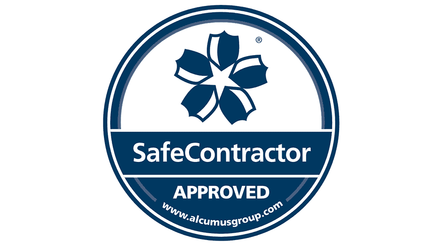 Home safecontractor approved logo vector